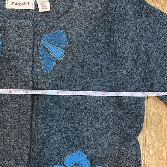 Anthropologie blue & grey merino wool snap jacket - Picture 14 of 14